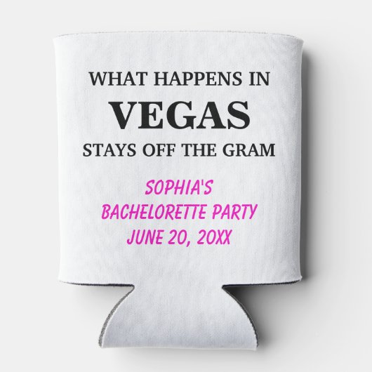 Funny Junggeselinnen-Abschied kreieren Dosenkühler (Rückseite)