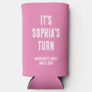 Funny Junggeselinnen-Abschied Rosa und Weiße Hochz Selters Dosenkühler