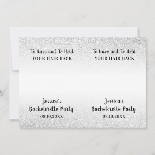 Funny Junggeselinnen-Abschied Scrunchie Holder Gef Einladung (Vorderseite)