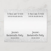 Funny Junggeselinnen-Abschied Scrunchie Holder Gef Postkarte (Vorderseite)