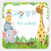 Funny Jungle Animations Ankündigungen Sticker (Vorderseite)