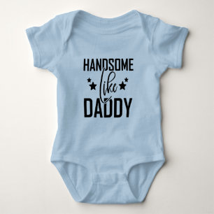 Funny Jungs Handsome Daddy Baby Strampler