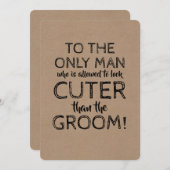 Funny Junior Trauzeuge Vorschlagskarte Einladung (Vorne/Hinten)