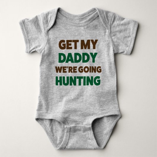 Funny Junting Jersey Bodysuit for Baby and Daddy Baby Strampler (Vorderseite)