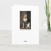 Funny Junting Labrador Birthday Karte (Rückseite)