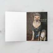 Funny Junting Labrador Birthday Karte (Innenseite)