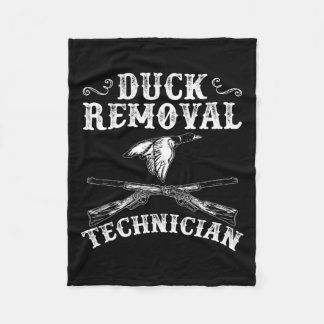 Funny Junting Lover Graphic for Women and Men Duck Fleecedecke