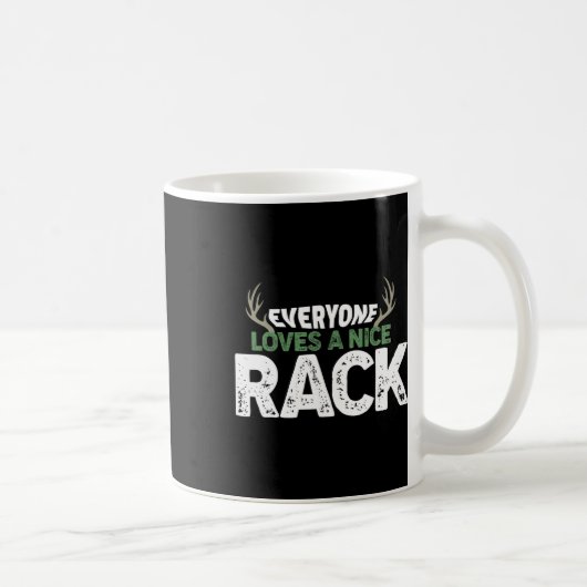 Funny Junting Nice Rack Antlers Deer Hunter Spaß Kaffeetasse (Rechts)