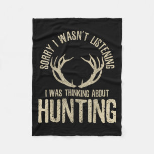 Funny Junting Quote Sprichwort Deer Venison Elk Hu Fleecedecke