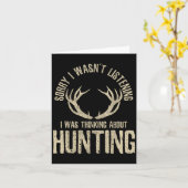 Funny Junting Quote Sprichwort Deer Venison Elk Hu Karte (Gelbe Blume)