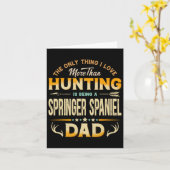 Funny Junting Vatertag - Springer Spaniel Vater Karte (Gelbe Blume)
