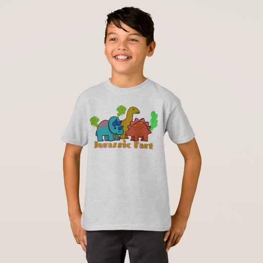 Funny Jurassic Furz T-Shirt (Vorne ganz)