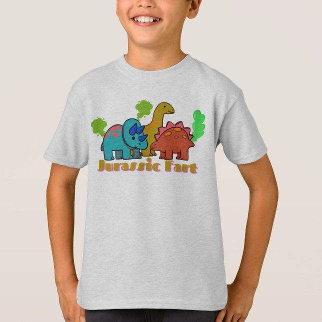 Funny Jurassic Furz T-Shirt (Vorderseite)