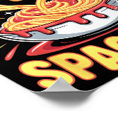 Funny Just A Boy Who Loves Spaghetti  Poster (Ecke)