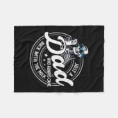 Funny Just A Dad Who Always Came Back With The Mil Fleecedecke (Vorderseite (Horizontal))