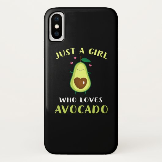 Funny Just a Girl, die Lieben Avocado Case-Mate iPhone Hülle (Rückseite)