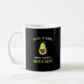 Funny Just a Girl, die Lieben Avocado Kaffeetasse (Links)