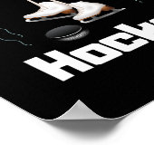 Funny Just A Girl Who Liebe Hockey Hockey Niedlich Poster (Ecke)
