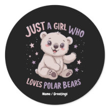 Funny Just A Girl Who Loves Baby Polar Bears