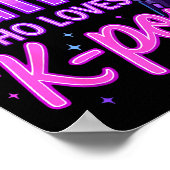 Funny Just A Girl Who Loves K-p  Poster (Ecke)