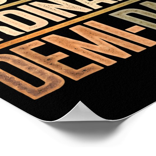 Funny Just An Ordinary Demi Dad Daughter Father's Poster (Ecke)