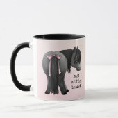 Funny "Just ein bisschen dahinter" Pony Hintern  Tasse (Links)