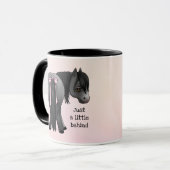 Funny "Just ein bisschen dahinter" Pony Hintern  Tasse (Vorderseite Links)