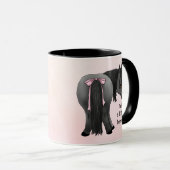 Funny "Just ein bisschen dahinter" Pony Hintern  Tasse (VorderseiteRechts)