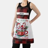 Funny Just having a Meltdown Snowman Christmas Schürze (InSitu)