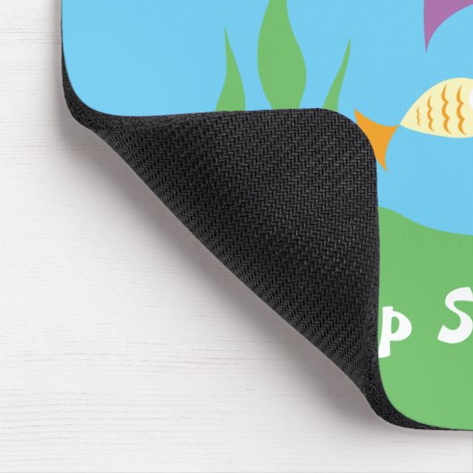 Funny Just Keep Swimming Underwater Ocean Fish Mousepad (Ecke)