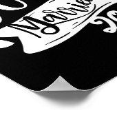 Funny Just Married 2025 Niedlich Bride and Groom M Poster (Ecke)