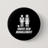 Funny Just Married , Fun Newlywed Gag For Men  Button (Vorderseite)