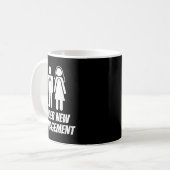 Funny Just Married , Fun Newlywed Gag For Men  Kaffeetasse (Vorderseite Links)