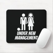 Funny Just Married , Fun Newlywed Gag For Men Mousepad (Mit Mouse)