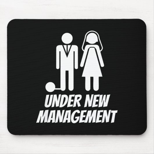 Funny Just Married , Fun Newlywed Gag For Men Mousepad (Vorne)