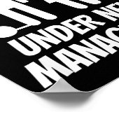 Funny Just Married , Fun Newlywed Gag For Men  Poster (Ecke)