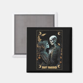 Funny Just Married Husband Ehefrau Skeleton Bachel Magnet (Vorderseite/Rückseite)
