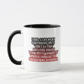 Funny Just Sprichwort Offensive Zitat Black Red Co Tasse (Links)