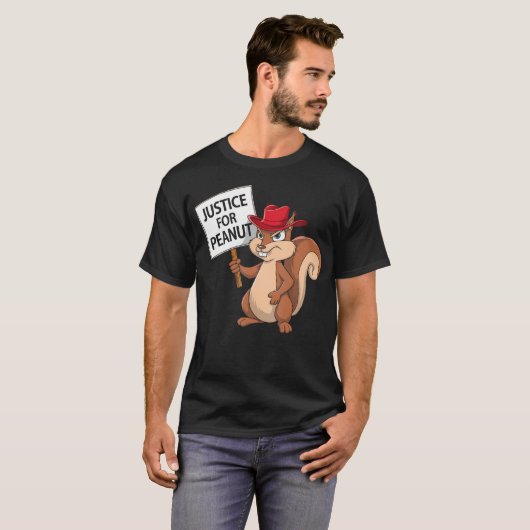 Funny Justice for Peanut P-Nut Squirrel T-Shirt Pn (Vorne ganz)