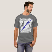 Funny k9 Unit Dog Handler Spaß Lighting T-Shirt (Vorne ganz)