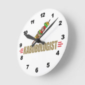 Funny Kabob Runde Wanduhr (Winkel)