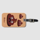 Funny Kack individuelle Name Gepäckanhänger (Vorderseite (Horizontal))