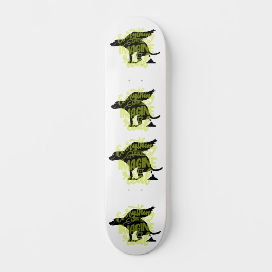 Funny Kackend Flying Dog Skateboard (Vorderseite)