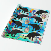 Funny Kackend Hund Geburtstagsparty Geschenkpapier (Ungerollt)
