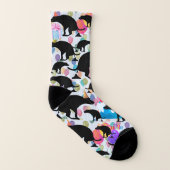 Funny Kackend Hund pawsitiv Unglaublich witzig Socken (Rechts - Außen)