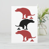 Funny Kackend Hunde Dankeskarte (Stehend Vorderseite)