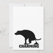 Funny Kackend Hunde Dankeskarte (Rückseite)