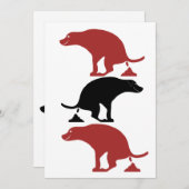 Funny Kackend Hunde Dankeskarte (Vorne/Hinten)