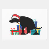 Funny Kackend Hundeweihnacht Geschenkpapier Set (Vorderseite 3)