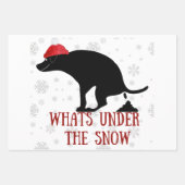 Funny Kackend Hundeweihnacht Geschenkpapier Set (Vorderseite 2)